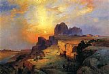 Thomas Moran Hopi Museum,Arizona painting